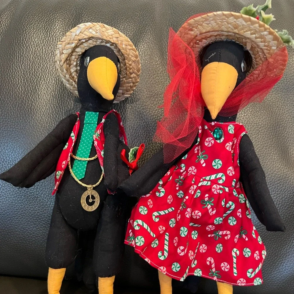 - Holiday crows birds